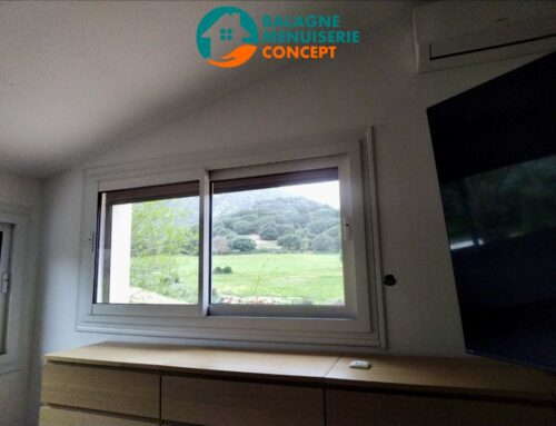 Réalisation Balagne Menuiserie Concept fournitures et poses de menuiseries PVC à AREGNO